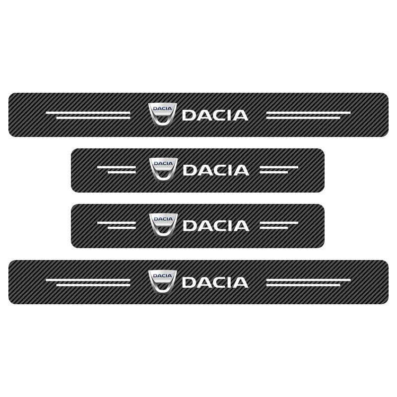 Carbon Fiber Car Sticker Trunk Protective Strip Anti Scratch Decal For Dacia Duster Logan Sandero Lodgy Dokker Stepway Mcv 2