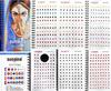SUNAINA (Genuine) Spiral Round Plain Regular Multicolor/Red/Maroon/Black Bindi Book For Girl & Women (Mini Size),1 Count