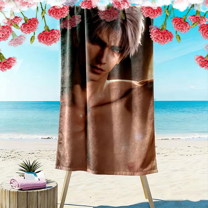 Love and Deepspace Sylus Print Beach Towel, Large Soft Quick Dry Towel for Beach Camping Swimming