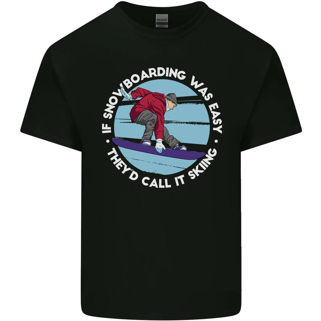 Wenn Snowboarden einfach wäre, würde man es Skifahren nennen Kinder T-Shirt Kinder