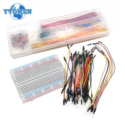 Nepájivé kontaktné pole 400 830 otvorov Prototypová doska MB-102 Nepájivá PCB Mini testovacia doska Jumper káble DIY súprava
