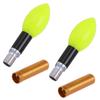 2pcs Glowing Fishing Floats LED Glowing Fishing Drifting Bobbers for Night FishingGold