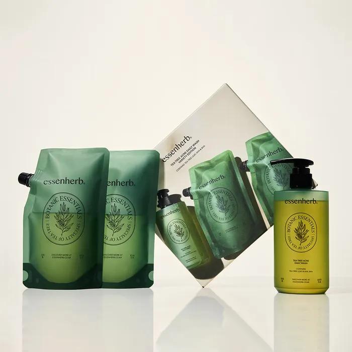 Tea Tree Acne Daily Wash Variety Edition (Main Product 500ml + Refill 300mlx2EA)