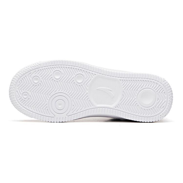Anta Comfortable Lightweight Non-Slip Wear-Resistant High-Top Skate Shoes Kids Sneakers Black White Red A33038010H-2