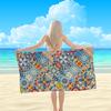 Oversized Floral Beach Towel XL Cute Flower Pool Blanket Large Bath Towels for Summer Vacation Travel Essentials Aesthetic Top