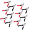 50 Sets Crocodile Clip Insulated Battery Cable Clamp 10A Tool Kit for Testing Equipment