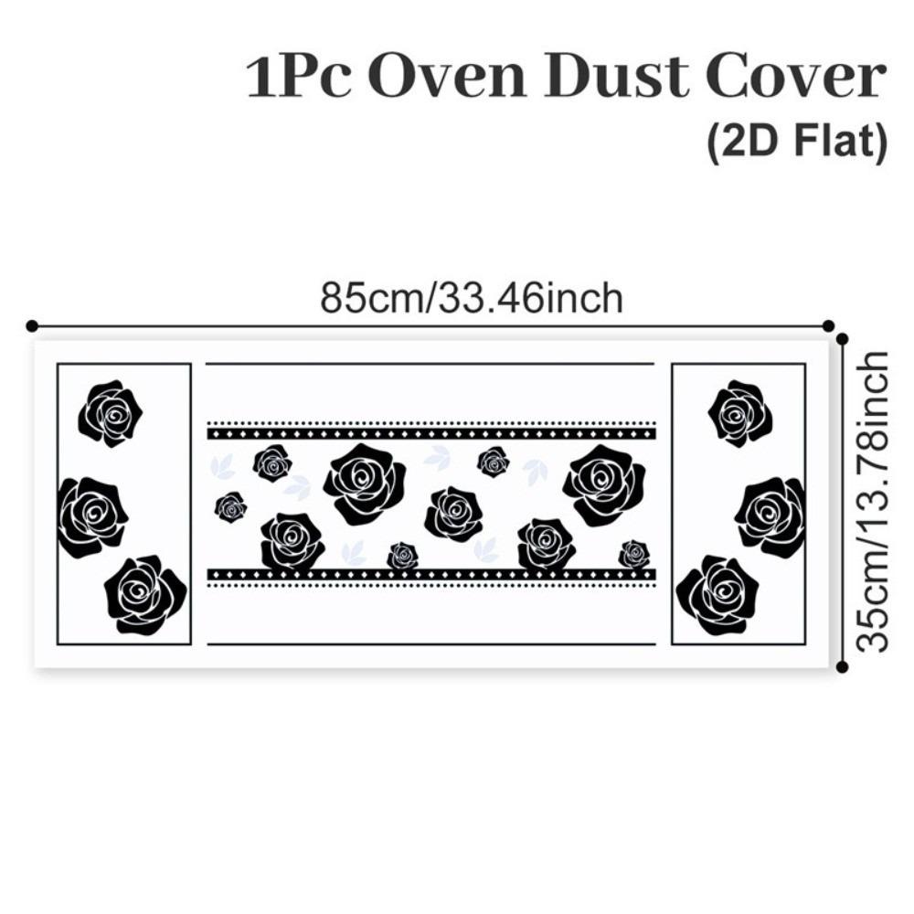 85x35cm Microwave Oven Dust Cover Oil Proof Waterproof Polyester Fabric Machine Protector Washable Protective Cover