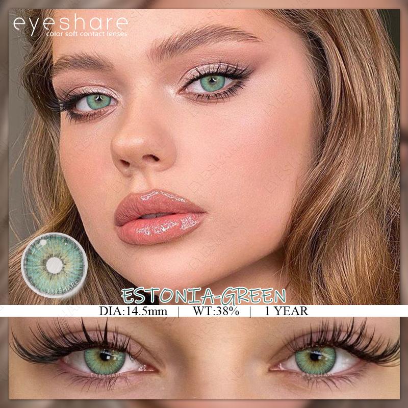 AMARA 2 Stück Farbige Kontaktlinsen Für Augen Natürliche Augen Graue Farblinse Kosmetische Weiche Augenlinsen Schönheit Pupillen Blaue Linse Jährlich