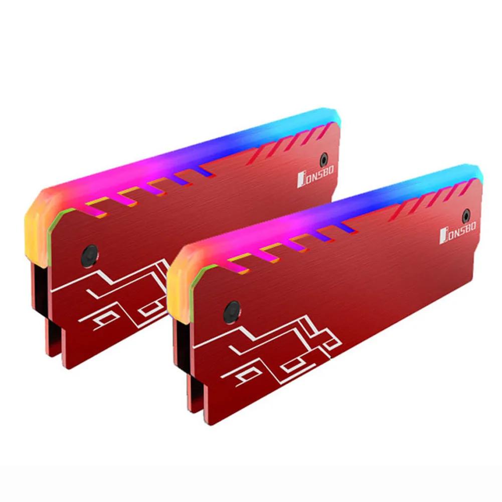 Jonsbo NC-1 RAM Heatsink Cooler RGB 256 Color PC Memory Cooling Vest Heat Sink Radiator For DDR DDR3 DDR4 Desktop PC Ram Memory