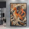 Print on Canvas  Gengar Classic Anime Posters Cartoon Character Picture HD Printing Retro Style Home Living Room Decor