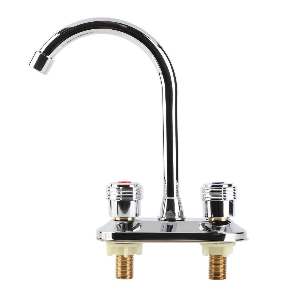 2 Handle Bathroom Faucet Water Saving Hot Water Centerset Bathroom Faucet for Kitchens Bath Basin