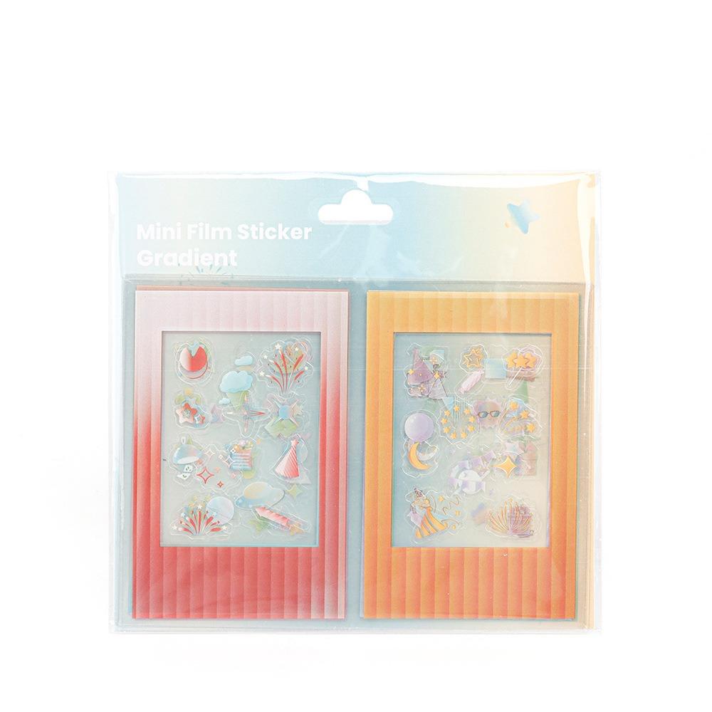 

[Film Lab] [Set of 10pcs] Frame Stickers for Instax Mini Photo DIY Decoration CAC31 красный