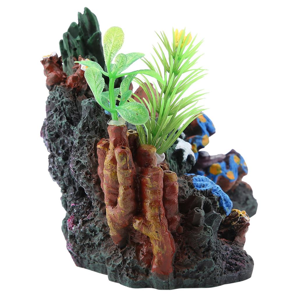 Colorful Artificial Resin Coral Cave Decor for Marine Fish Tank Aquarium Ornament