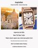 Gedi Vintage Roman Wheat Ear Women's Square Quartz Watch