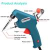 Blue Soldering Iron 60W Eagle Beak Endothermic Handheld Gun 50G Wire Heated Household Manual Tin Dispensing Repair Internal Tool
