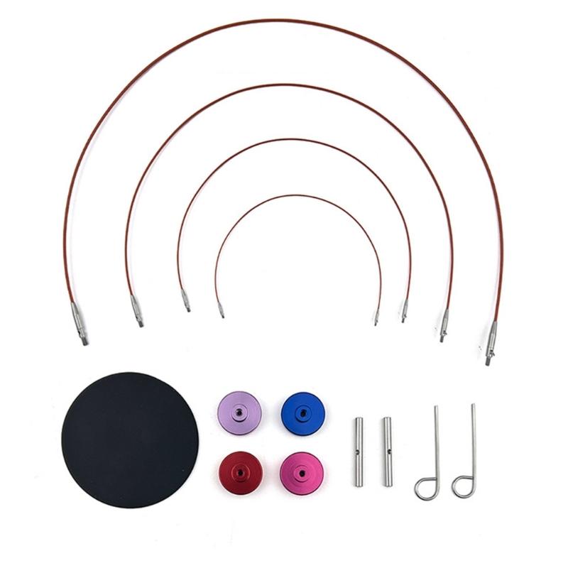 3mm-8mm Interchangeable Circular Knitting Needle Set with Case and Accessories Circular Knitting Pins for Woman