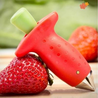 Strawberry and Tomato Stem Remover - Stainless Steel - Versatile Huller - For Fruits and Vegetables - 1 Piece