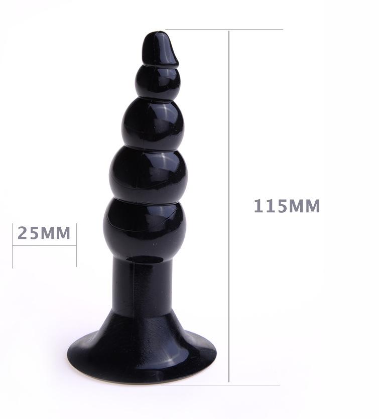 Suction Cup Five Bead Anal Plug Couple Sex Home Products Back Court Bead Masturbation Anal Expansion Massage Sex Toy