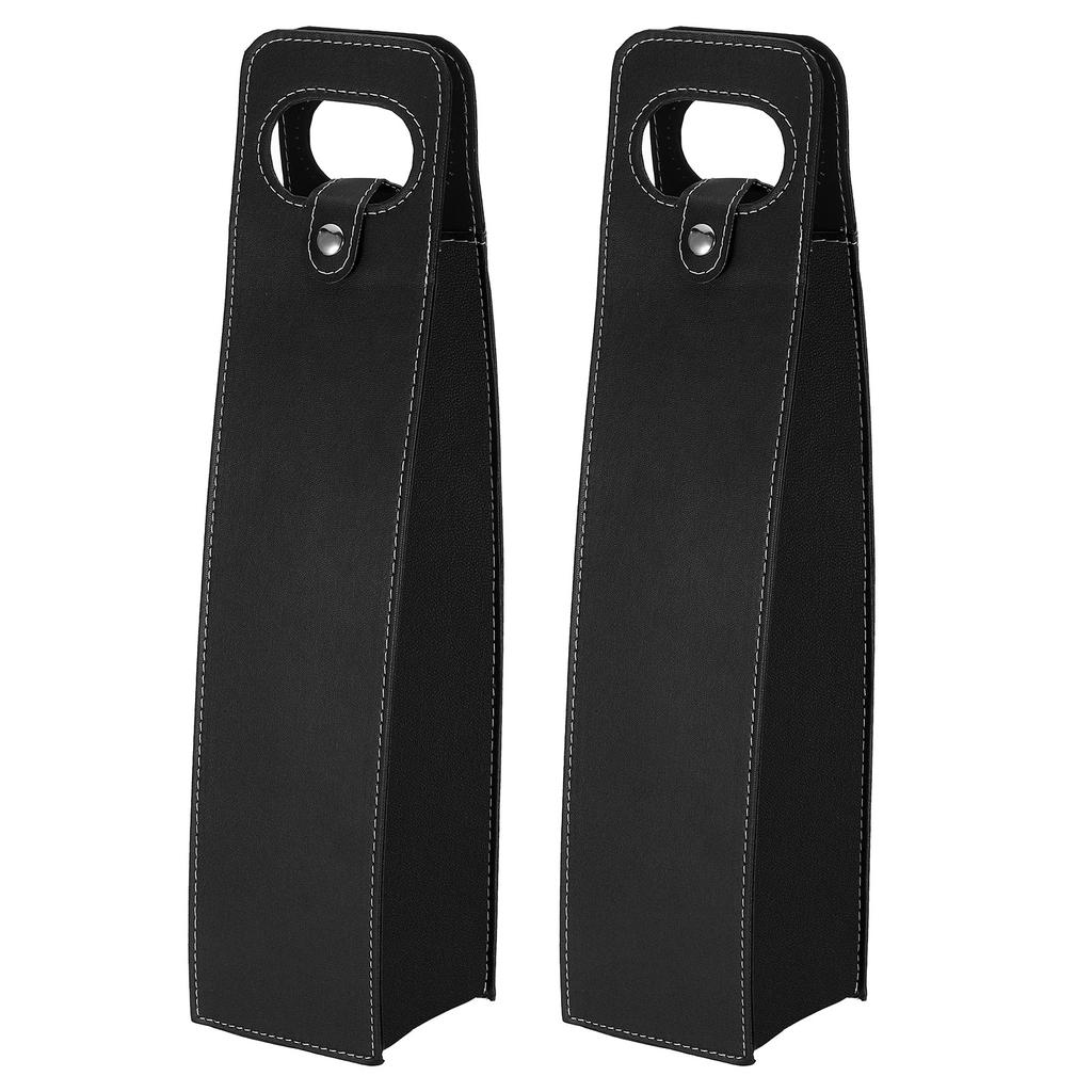 1/2pcs Wine Gift Bag Wine Bag Reusable Leather Wine Tote Carrier Wine Bottles Portable Champagne Gift Bags for Party Wedding