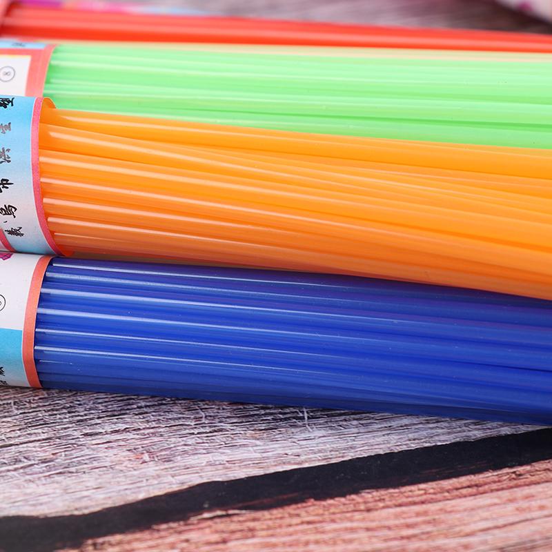 350Pcs Children Diy Folded Star Plastic Straw Lucky Transparent Tube Origami