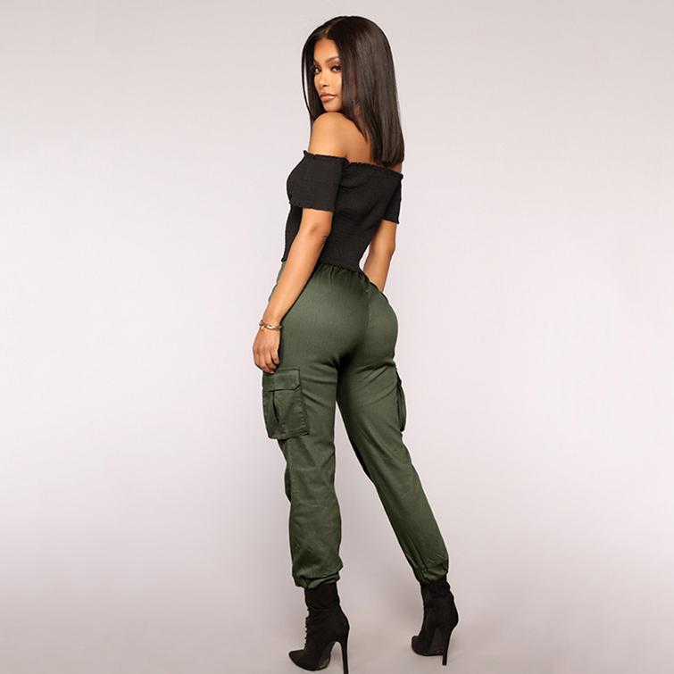 Pantalones de harén para mujer Mono multipesaje Pantalones de carga de  cintura alta Casual Skinny Jogger Pantalones para mujeres comprar a buen  precio — entrega gratuita, reseñas reales con fotos — Joom