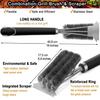 1/2PCS  Safe Grill Brush and Scraper with Deluxe Handle Grill Cleaner Brush Stainless Steel Bristle Grill Brush Accessories