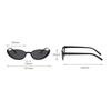 Vintage Half-frame Cat Eye Sunglasses Anti UV Scratch Resistant Sun Glasses Street Photography Shades Eyewear Summer
