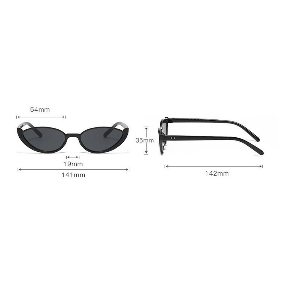 Vintage Half-frame Cat Eye Sunglasses Anti UV Scratch Resistant Sun Glasses Street Photography Shades Eyewear Summer