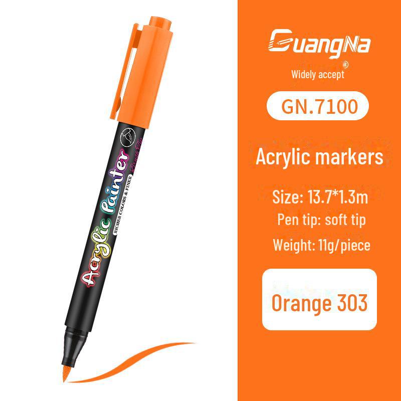 Pennarello Pittura Acrilica a Base d'Acqua per Fai da Te, Graffiti, Pittura Corporea - Pennarello Pittura per Diario Personale con Punta Morbida