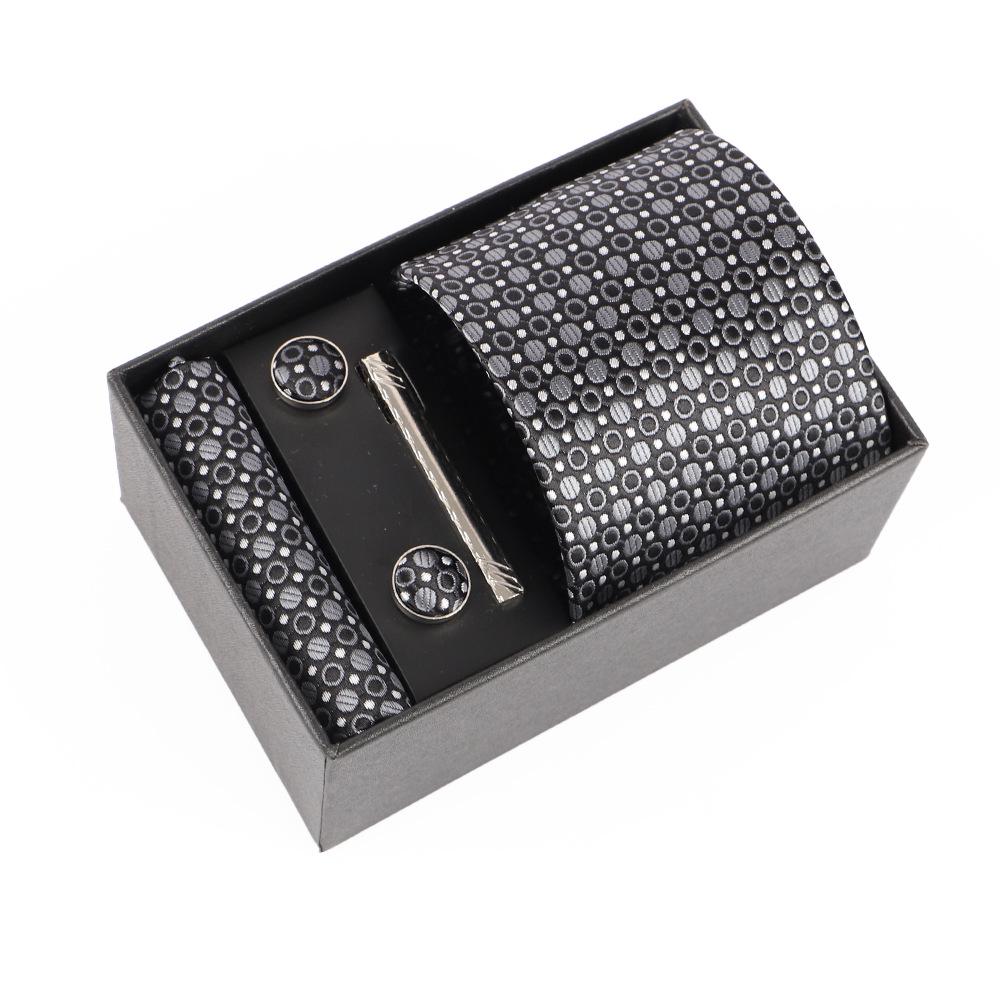 

Luxury Men s Jacquard Embroidery Tie Gift Set with Custom Logo Design