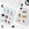 10/30/50PCS Vintage Dark Collage PVC Sticky Sticker Aesthetic Stationery DIY Decoration Scrapbooking School Supplies