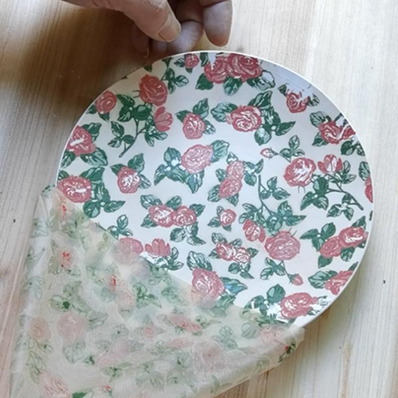 Pottery Ceramics Clay Transfer Paper Porcelain Decals DIY Flower Pattern for Handmade Glaze Underglaze Creative Sticker