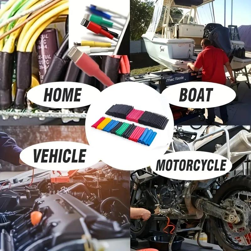 Long Heat Gun With 328/580pcs Heat Shrink Tube Kit Electrical Mini Heat Gun For DIY Craft Embossing Shrink Wrapping PVC