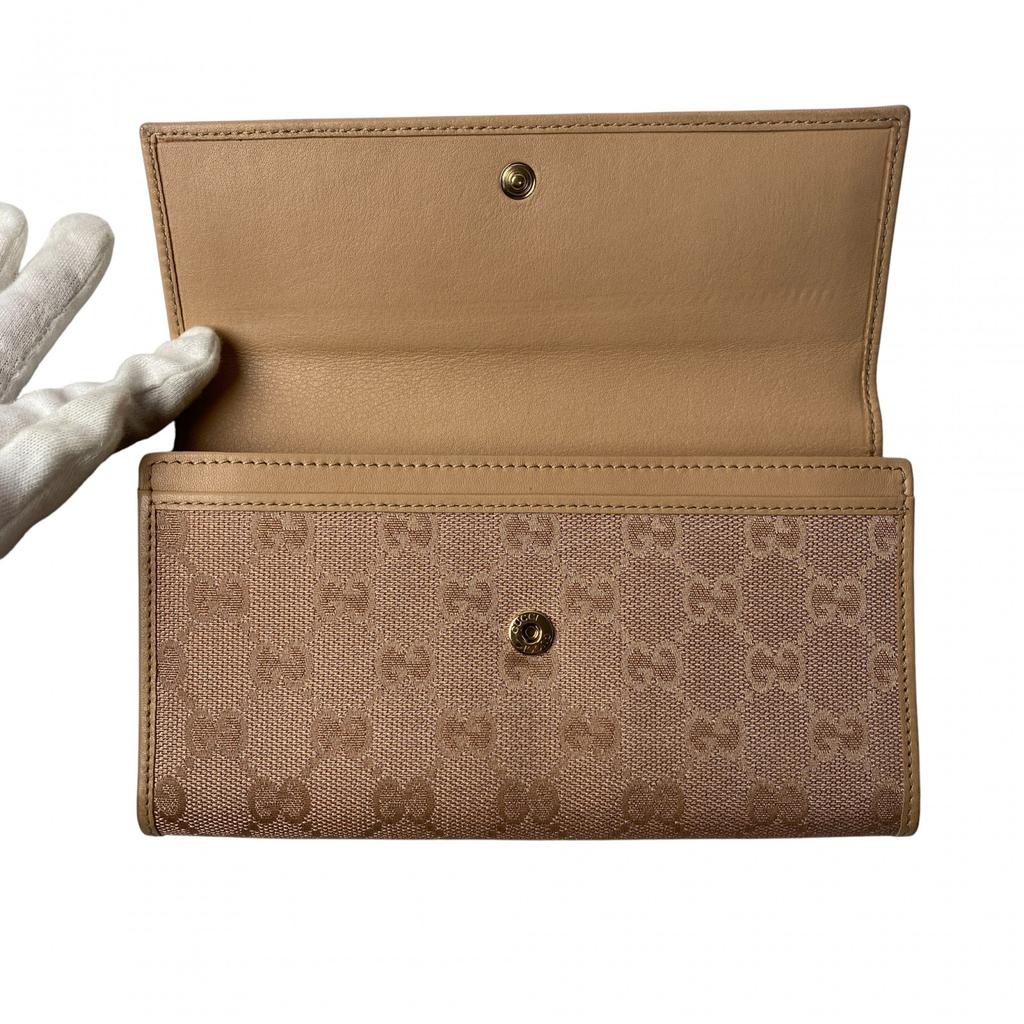 Used GUCCIPurse pink canvas/leather Women