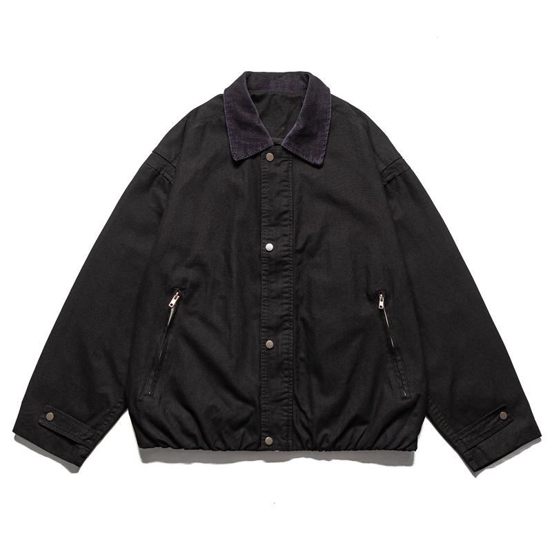 Fashion Autumn Jackets Man Outerwears Casual Loose Long Sleeve Tops Men's Coats