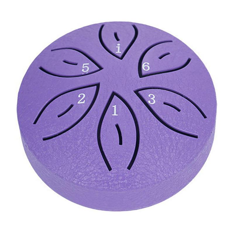 Steel Tongue Drum Portable Rain Drum Hand Pan Drum Percussion Musical Instruments 3 Inch 6 Notes For Yoga Meditation Musical Toy