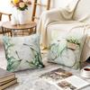 Lily Of The Valley Flowers Green Leaves Cushions Pillowcase Polyester Cushion Cover Throw Pillow Pillowcover Home Car Sofa Decor