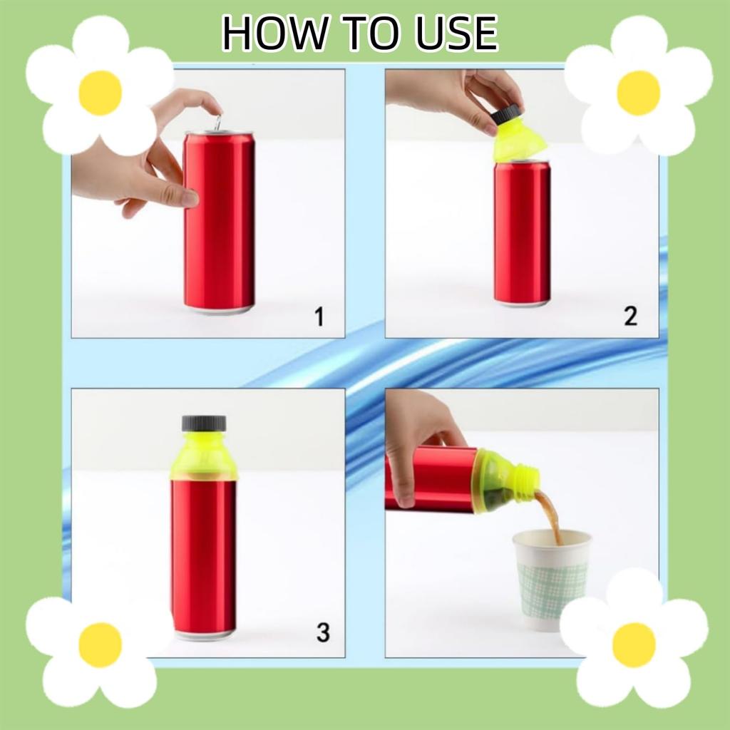 12 PCS Reusable Soda Can Lids - 6 cm Plastic Drink Can Tops for Beer Seltzer Carbonated Beverages - Leak-Resistant Sealing Caps Assorted Colors