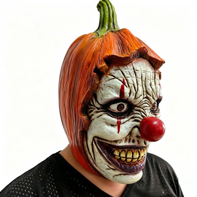 Halloween Pumpkin Mask Scary Costume Haunted House Party Cosplay