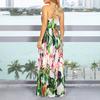 Women's Sleeveless Boho Maxi Dress Spaghetti Summer Tropical Style Beach Vacation