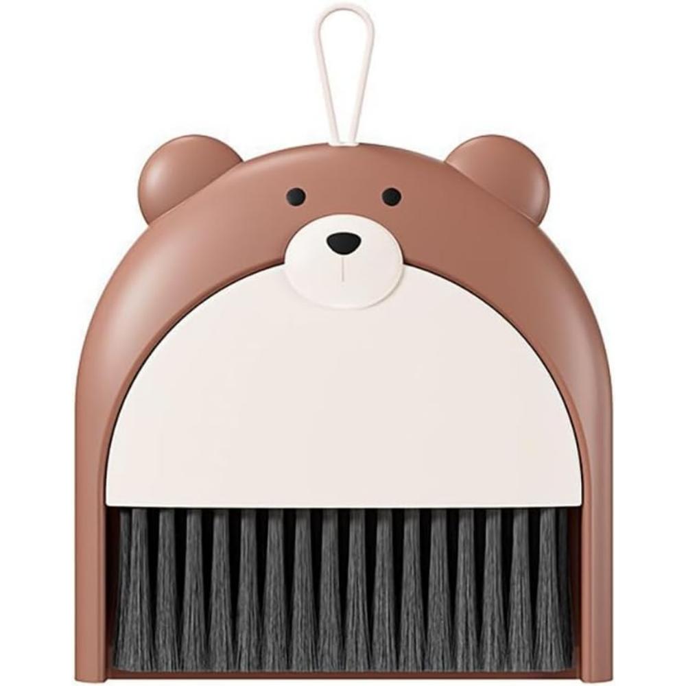 

Mini broom and dustpan set, mini dustpan brush, hand broom and dustpan set, desktop broom and dustpan set коричневий