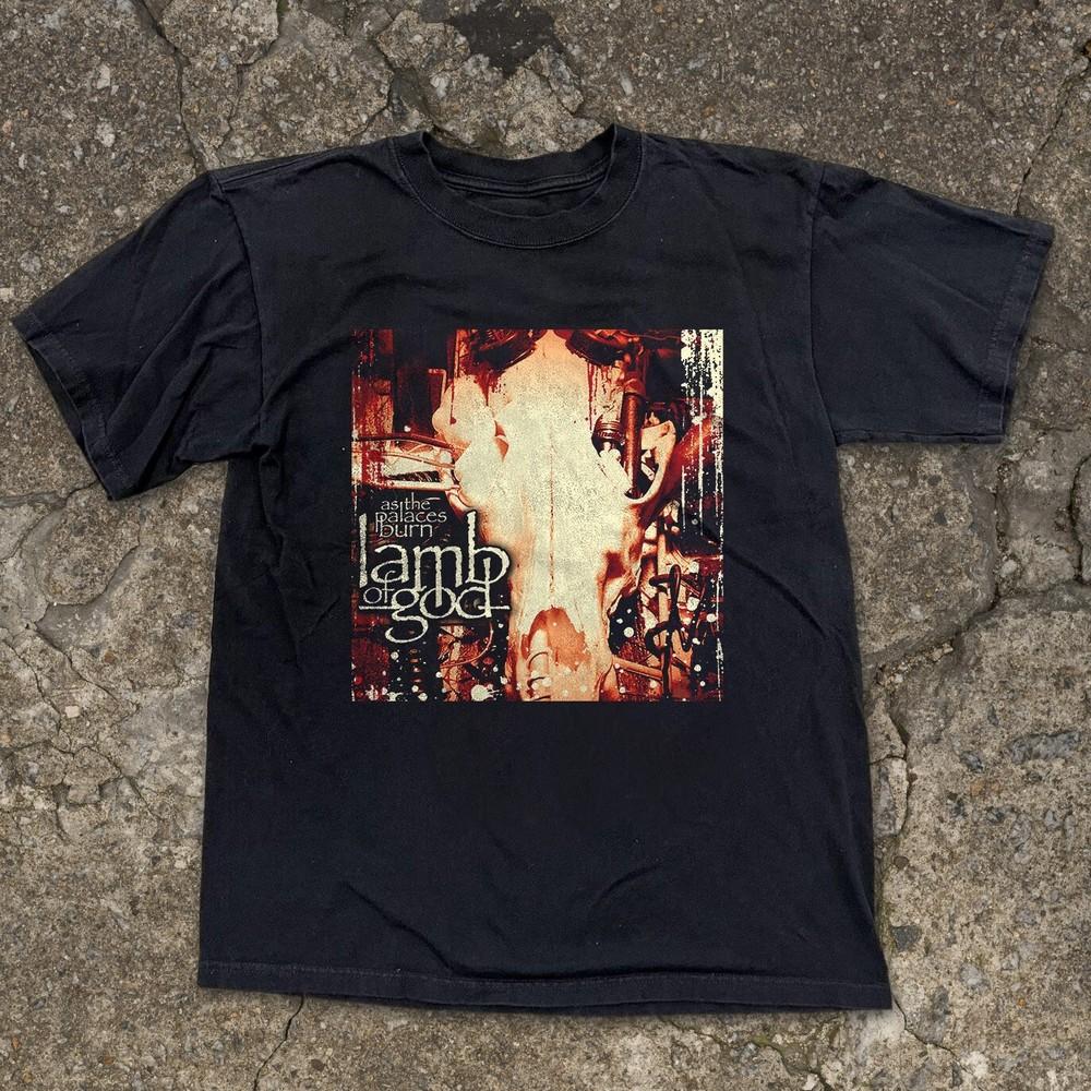 Lamb Of God Tee As the Palaces Burn Unisex Black T-shirt Size S-5XL Unisex T-Shirt S