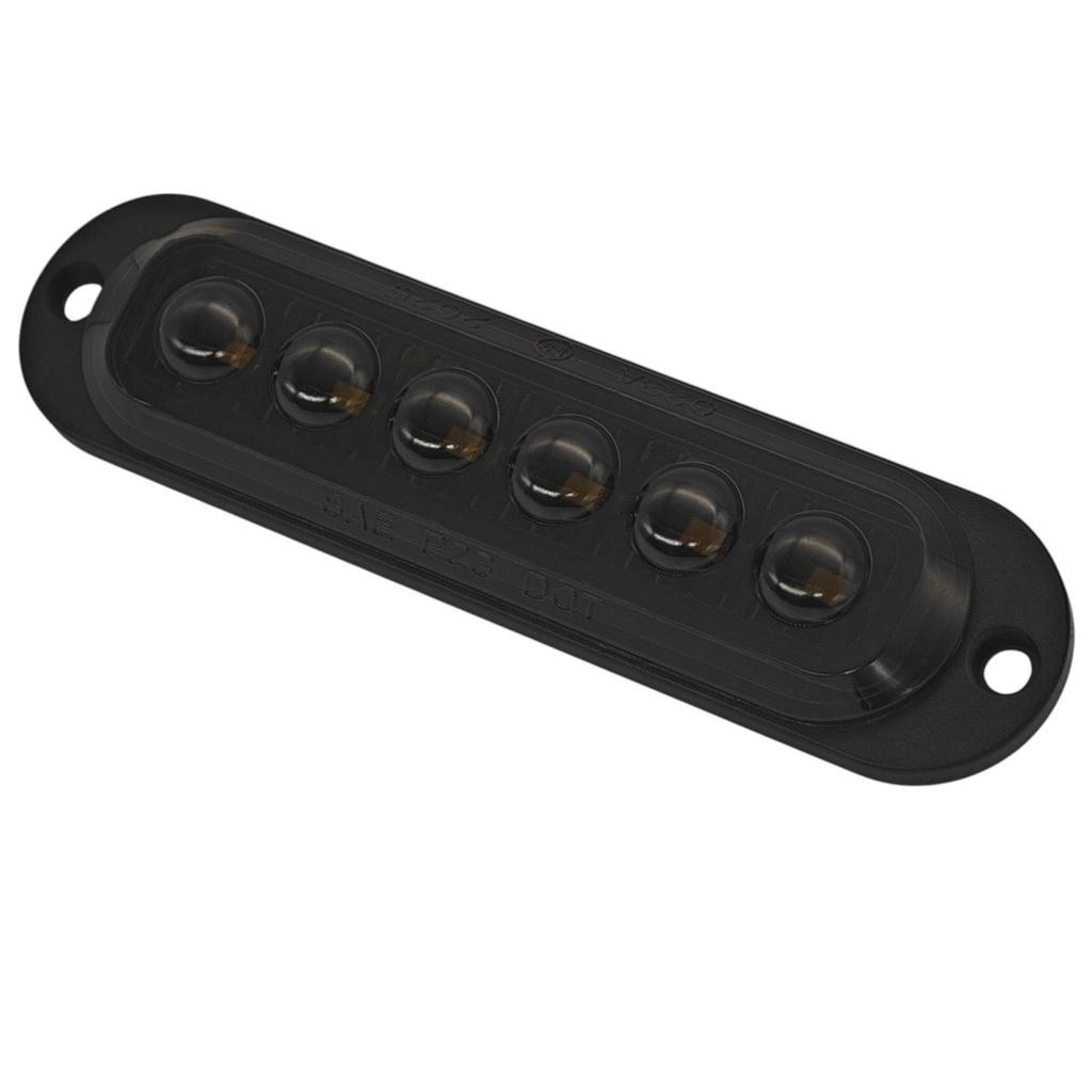 Seitenleuchte 6 LED getönt 12-24V Rot Off-Road