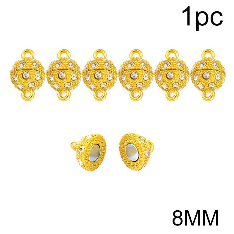 1Pc Magnetic Buckles Practical Diamond Studded Convenient Necklace Connecting Buckle DIY Scarf Magnetic Buckle Jewelry Buttons