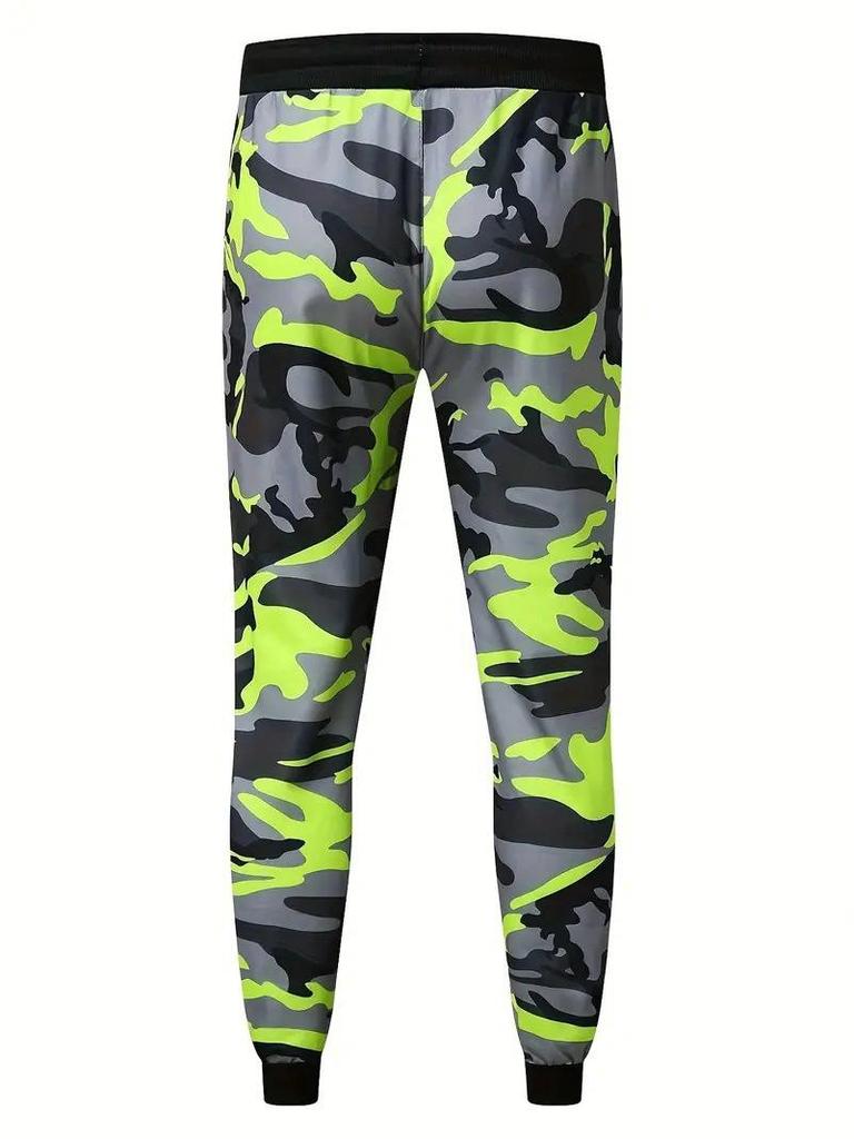 2024 Men's British Style 3D Printed Sports Casual Trousers