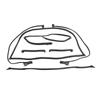 7pcs Full Weatherstrip Kit 9096GGW Water Resistance Rubber Car Seal Strip Set for C4 Coupe 1990‑1996