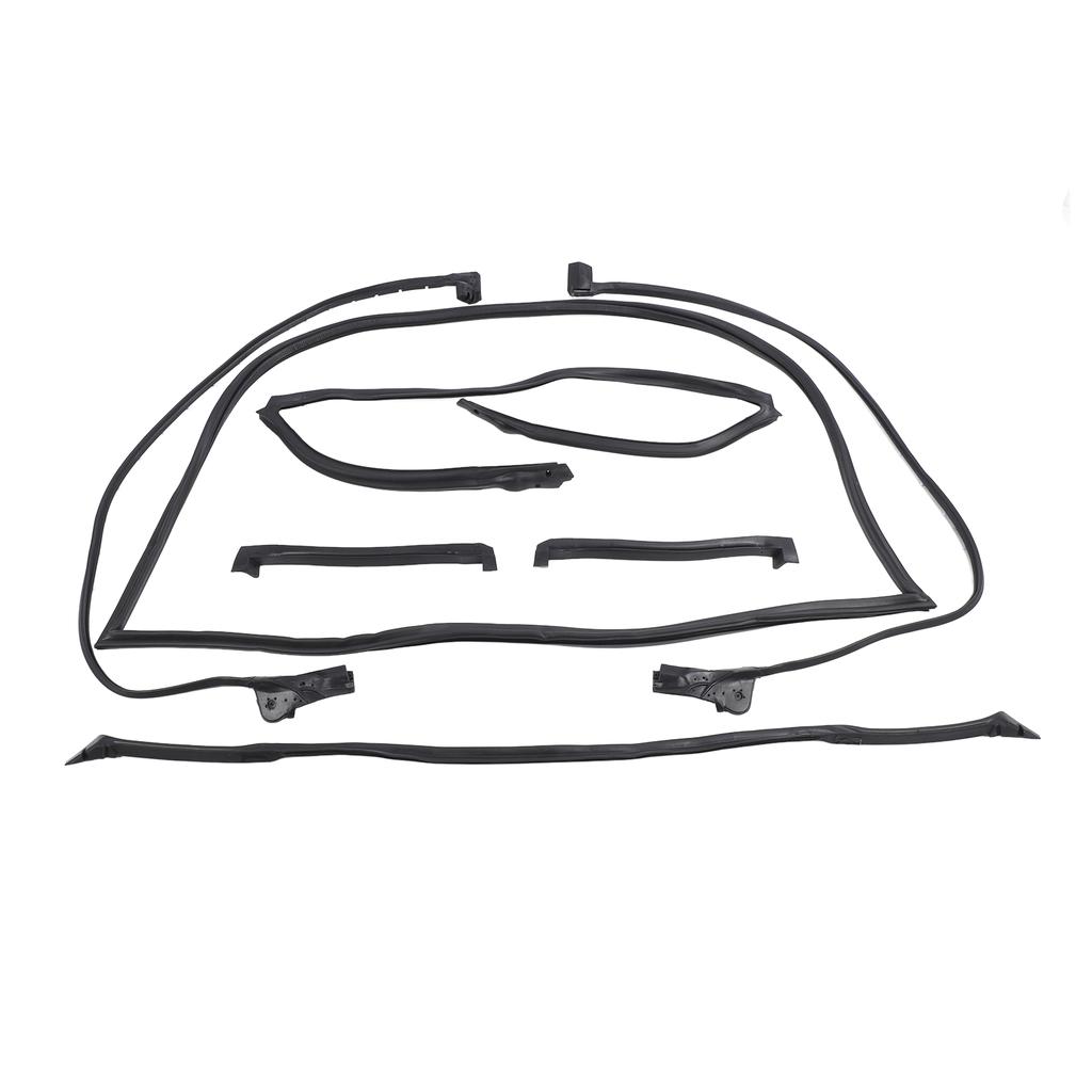 7pcs Full Weatherstrip Kit 9096GGW Water Resistance Rubber Car Seal Strip Set for C4 Coupe 1990‑1996