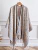 Luxusní značka Cashmere Dámské Květinový Šátek Zimní Teplý Šátek a Zavinovač Bandana Pašmína Dámské Foulard Square Silná deka Poncho