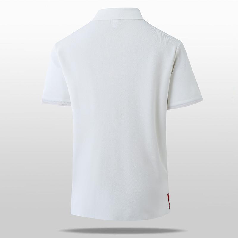 Men's Ice Silk Short-sleeved Polo Shirt Lapel Casual Breathable Half-sleeved Polo Shirt T-shirt Men's T-shirt