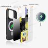 Cartone Animato Carino S-SpongeBob Anime Nero Per Magsafe Custodia Magnetica per Telefono Per IPhone 16 15 17 Pro Max 11 12 13 14 Plus Cover